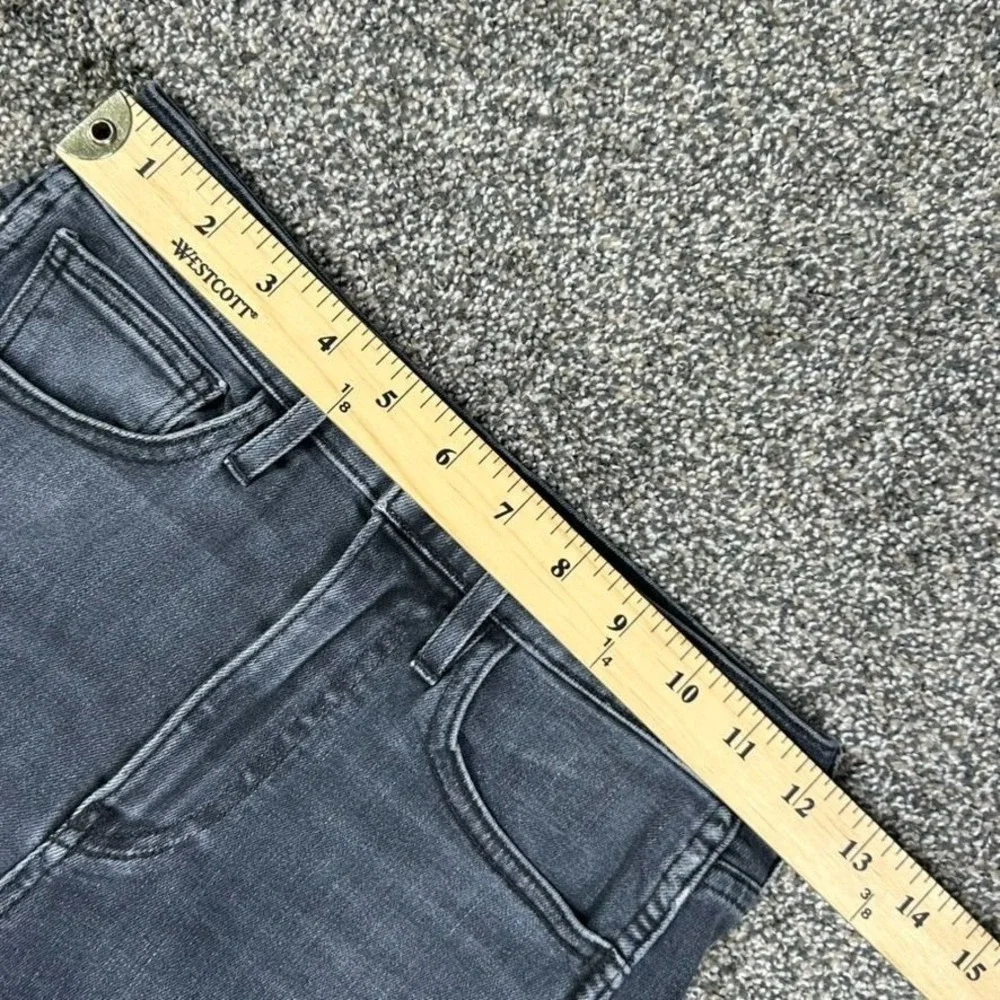 3x1 Straight Leg Fit Black‎ Denim Frayed Raw Hem Jeans Womens 24 Dark Wash Pants